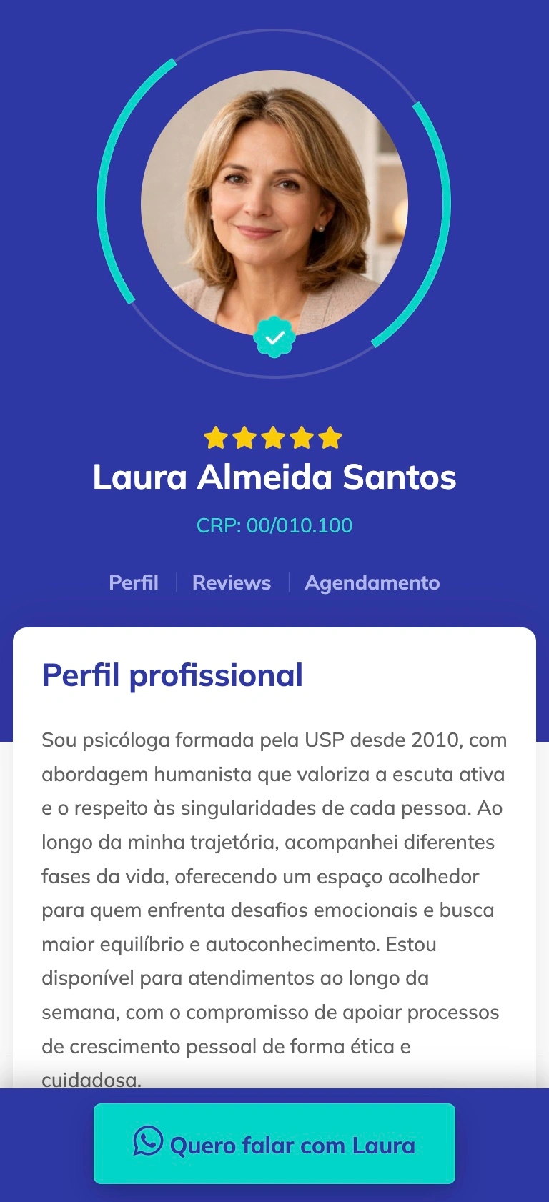 Exemplo de perfil
